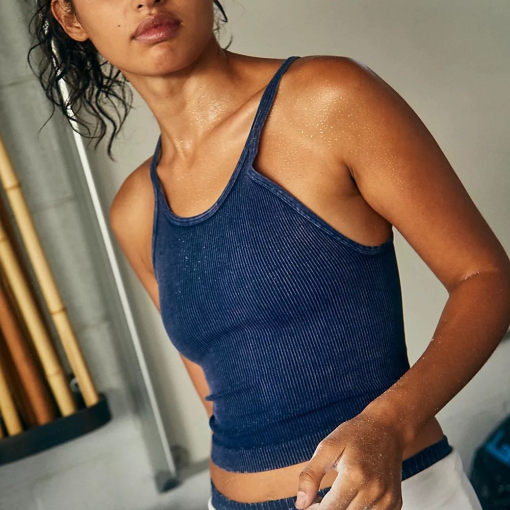 Free People Movement Happiness Runs Long Crop Tank